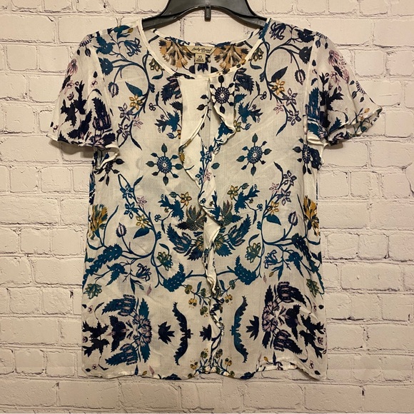 Lucky Brand Women’s Blouse XS Floral Print. - Picture 1 of 4